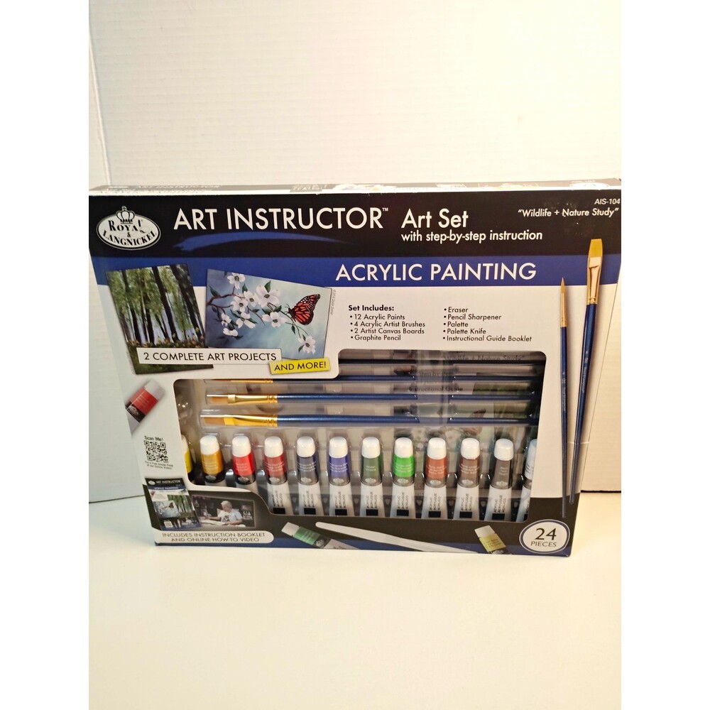 Royal & Langnickel Art Instructor Acrylic Paint Set 24pc Multicolor AIS-104
